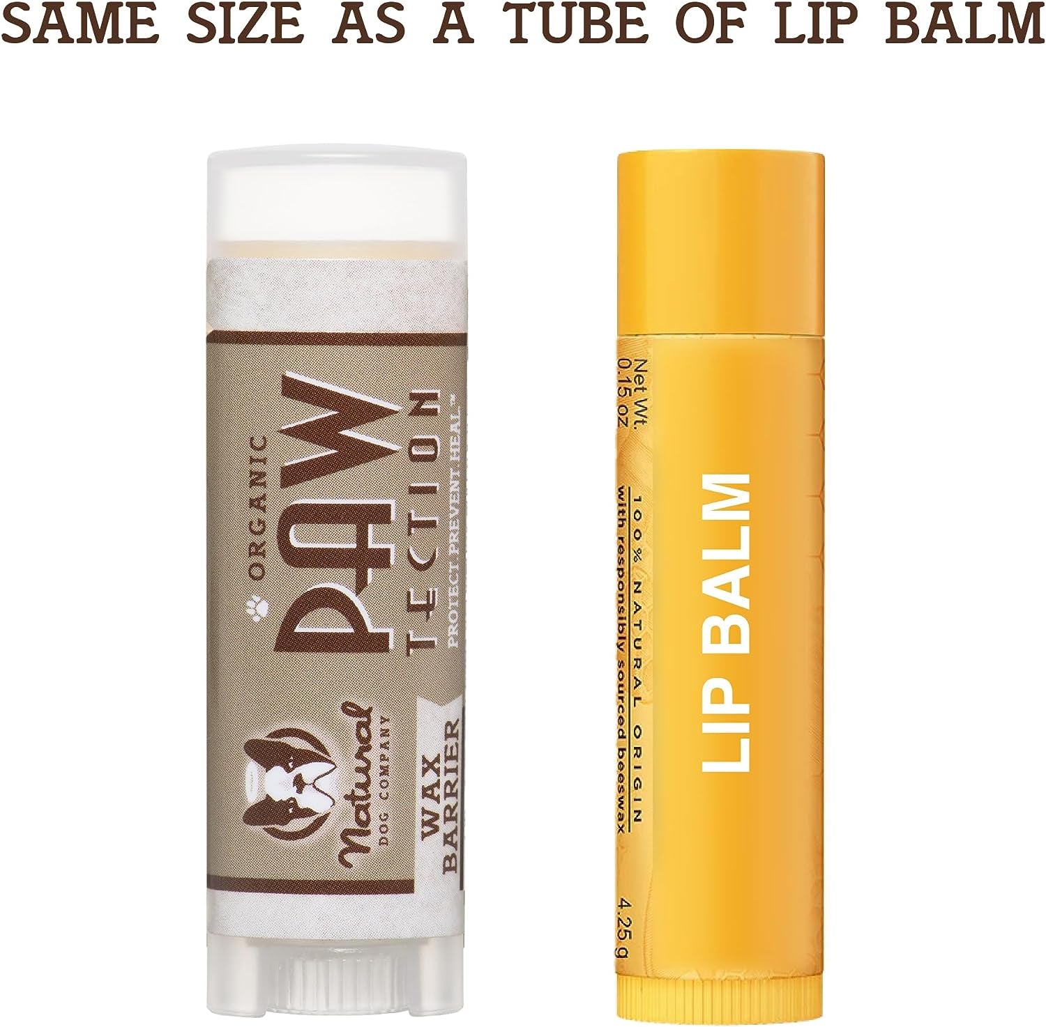 Pawtection Dog Paw Balm, Protects Paws from Hot Surfaces, Sand, Salt, & Snow, Organic, All Natural Ingredients